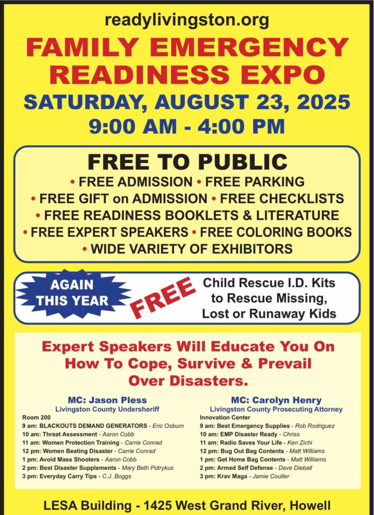 Family Emergency Readiness Expo August 23, 2025