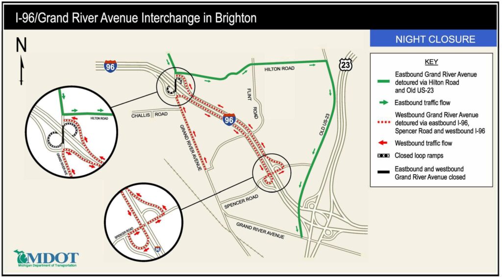 I-96 Bridge Update September 4th 2025 Brighton Michigan