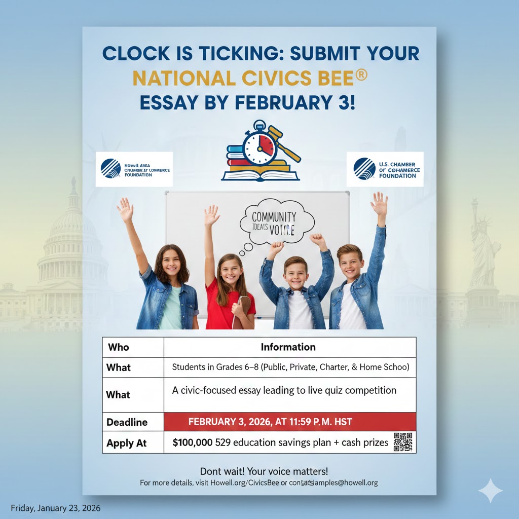 Big Ideas, Big Rewards: National Civics Bee® Launches in Livingston County