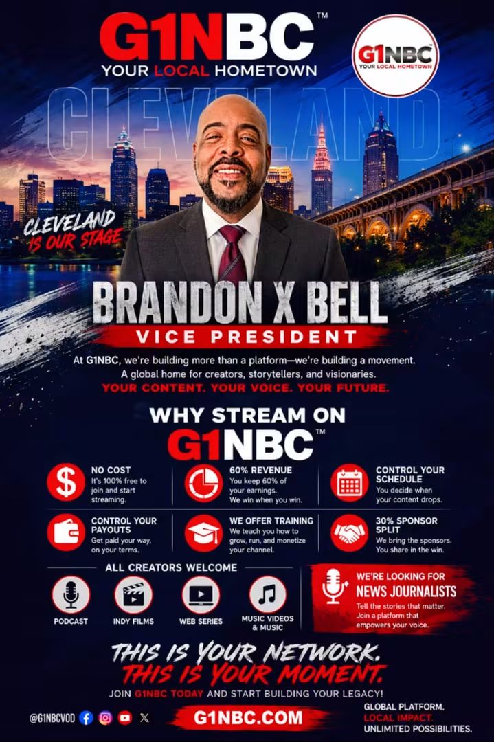 G1NBC Solidifies Leadership in Cleveland, Launches Revolutionary Creator-First Global Streaming Movement